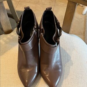 Burberry Chocolate Brown Ankle Booties